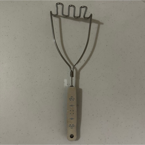 Vintage EKCO USA Chromium Plated Carousel Blue Dutch Tulip Cooking Utensils Set - Picture 15 of 16